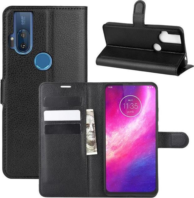 Produktbild MU Classic Litchi Leder Bookcover Series (Motorola One Hyper)