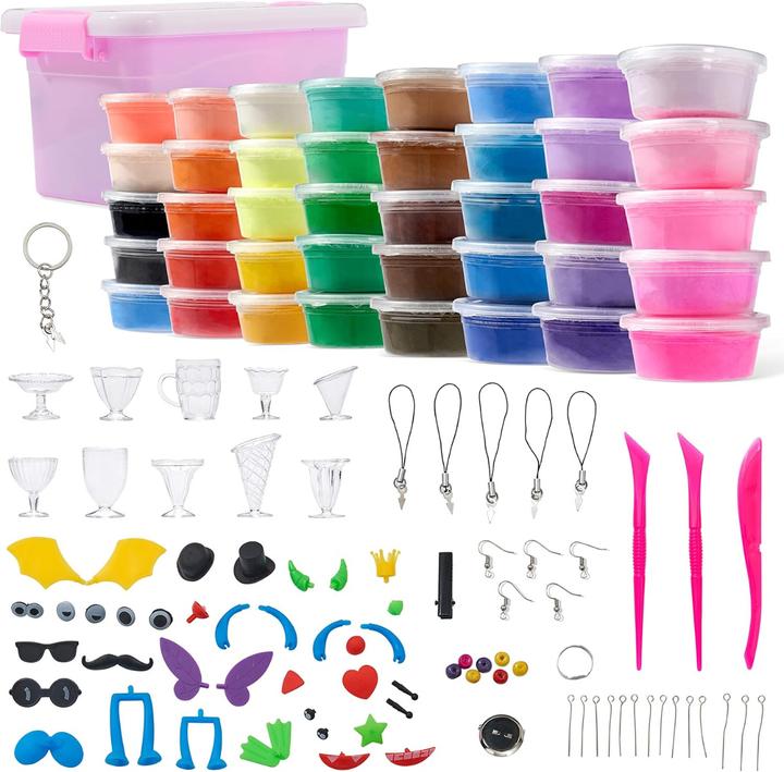 Produktbild The twiddlers Magic Clay Knete Modellier Kit 40 Stück