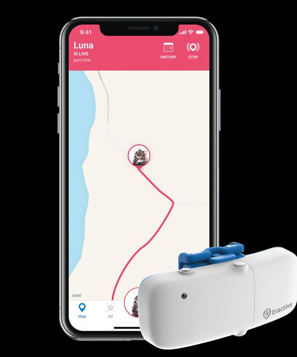 Immagine prodotto Tractive Localizzatore GPS per gatti con tracciamento dell'attività (Gatto, Passeggiare)