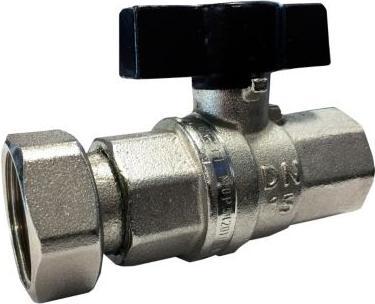 Actual product image Grameta A/S Mercury med målerforskruning - muf/forskr. 1/2' x 3/4' T-greb. brass