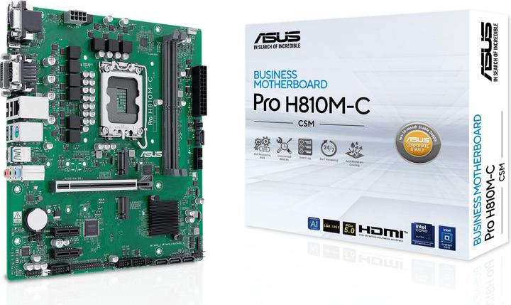 Actual product image ASUS PRO H810M-C-CSM (LGA 1851, Intel H810, mATX)