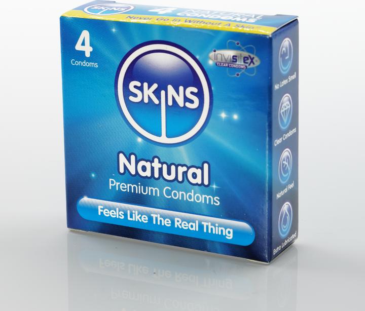 Produktbild Skins Natural Condoms classic condoms 4pcs. (4 Stk.)