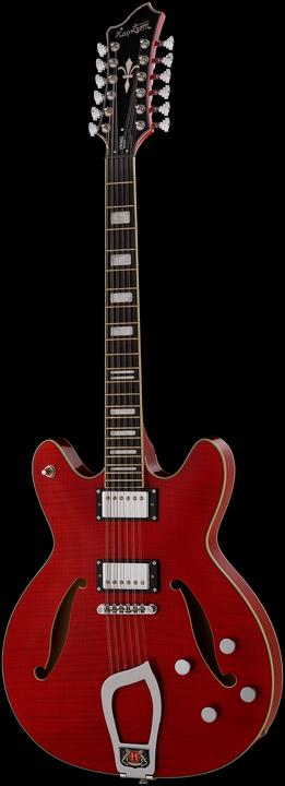 Produktbild Hagstrom E-Gitarre, Viking DLX, Wild Cherry Transparent, 12-Saiter (E-Gitarre)