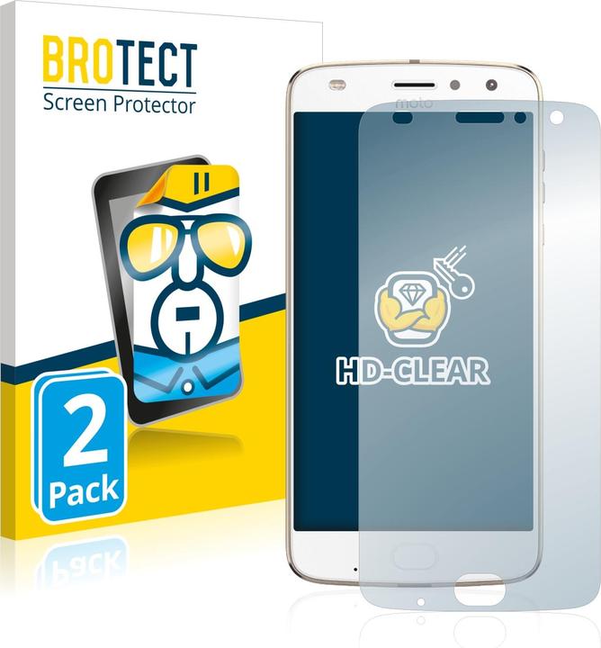 Actual product image BROTECT Screen Protector Clear (2 Piece, Motorola Moto Z2 Play)