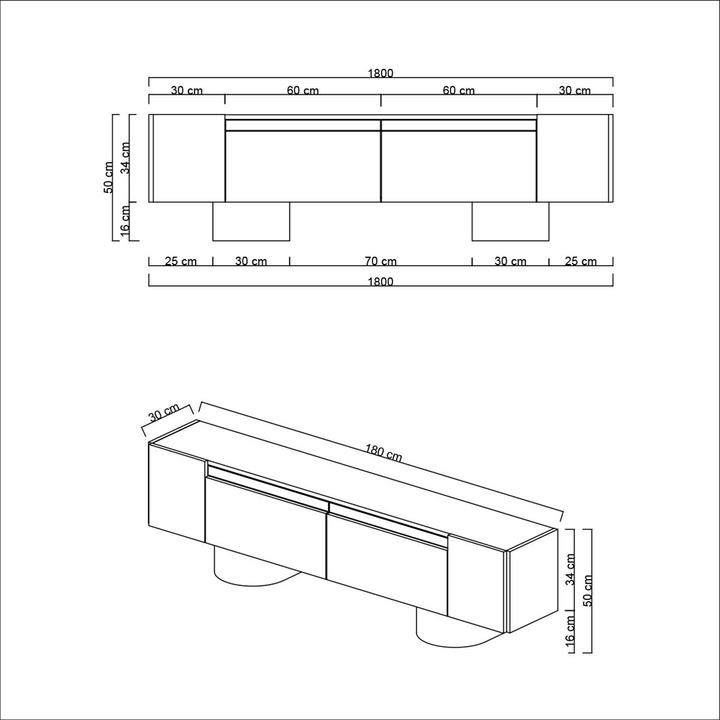 Image du produit Skye Decor Bohem Black TV Stand
