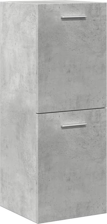 Immagine prodotto VidaXL Set di mobili da bagno Mobile per vanità Specchio da bagno Armadietto 4 pezzi grigio cemento