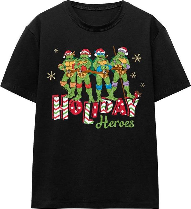 Produktbild Teenage Mutant NT Holiday Heroes TShirt weihnachtliches Design (XXL)