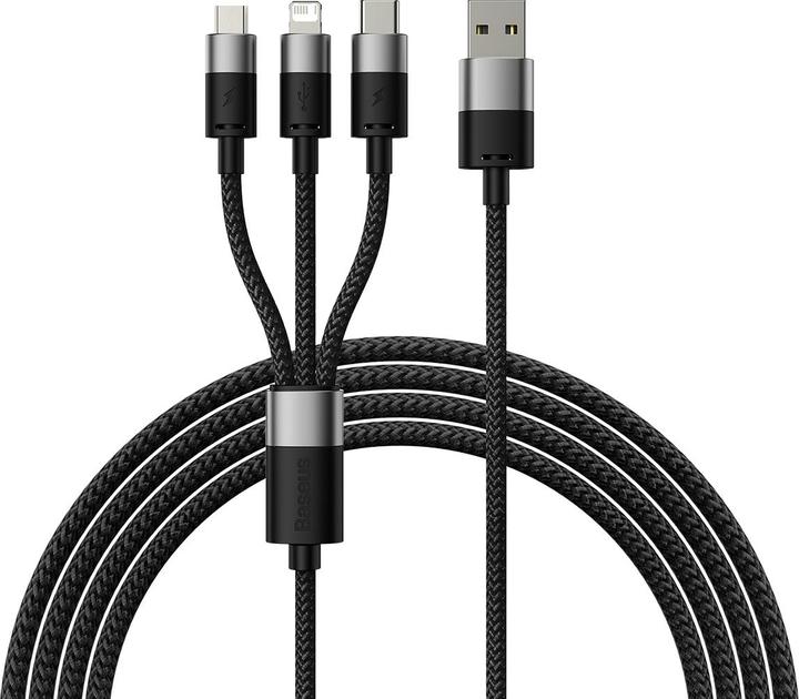 Baseus 3in1 Ladekabel (1.20 m, USB 3.2 Gen 1)