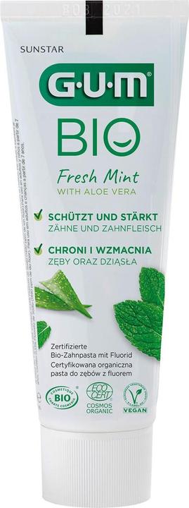 Actual product image GUM SUNSTAR Toothpaste Organic Paste (75 ml)