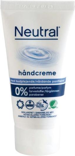 Actual product image Neutral 0%, Cream, Sensitive skin, Cleansing, Hydrating, Moisturizing, 75 ml, Tube, Dye, Paraben (75 ml)