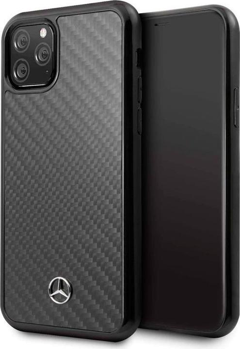 Actual product image Mercedes-Benz iPhone 11 Pro Max Hard Case Leather Carbon Fiber (Apple iPhone 11 Pro Max)