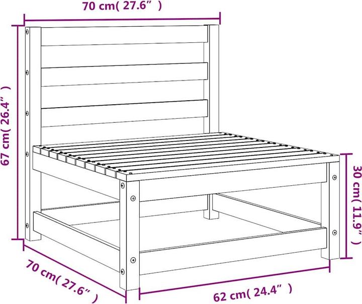 Actual product image VidaXL Garten-Lounge-Set