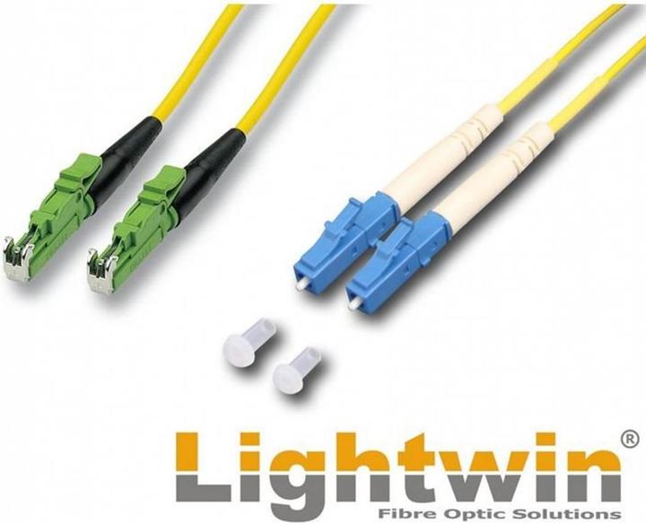 Actual product image Lightwin Fiber optic patch cable E2000/APC-LC (CAT6, 5 m)