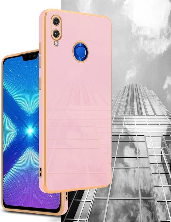 Productafbeelding Cadorabo Hoesje voor Honor 8X in TPU met camerabescherming LM130 Style (Honor 8X)