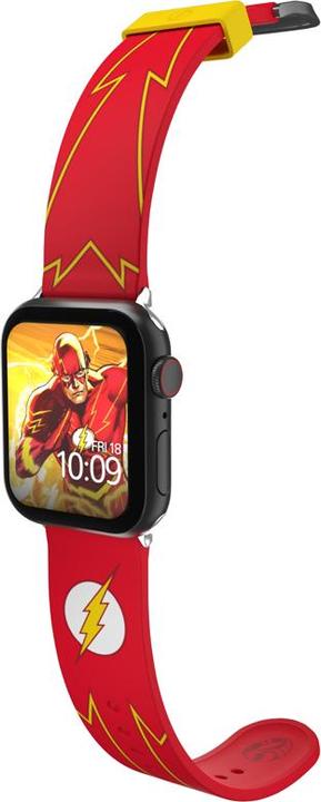 Actual product image Moby Fox DC bracelet pour smartwatch The Flash Logo (Sweat and UV-resistant, High-quality silicone)