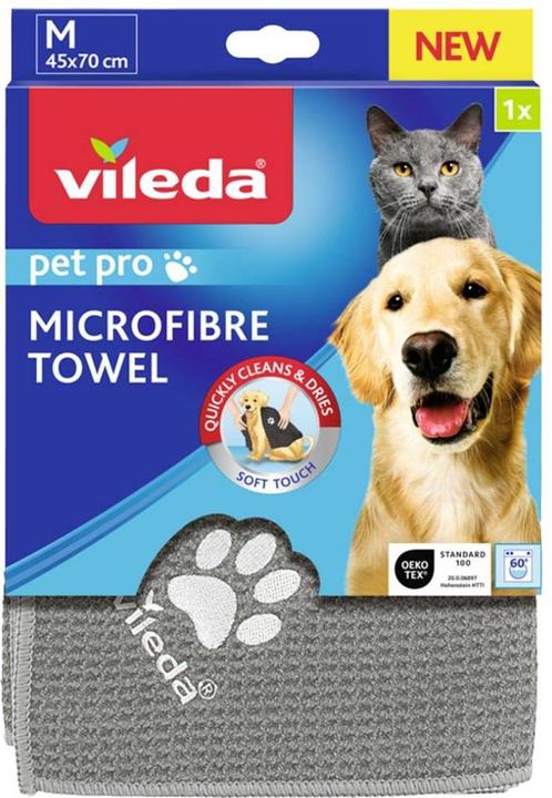 Produktbild Vileda Pet Pro Microfaser-Handtuch M (grau, Gr??e M, 45 x 70cm) (45 x 70 cm)