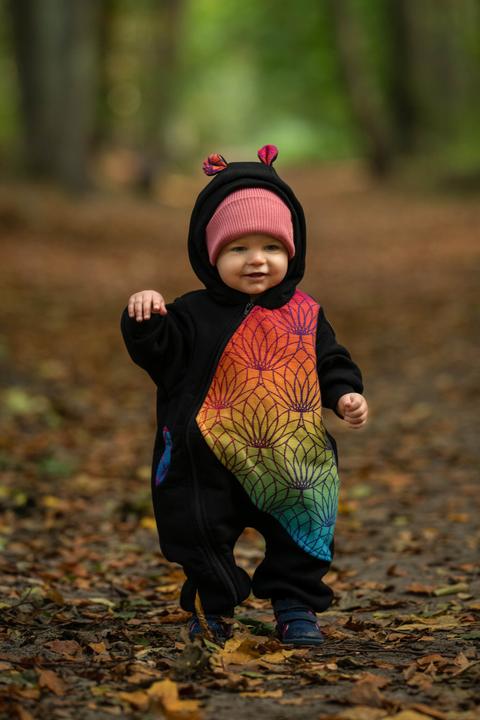 Produktbild Lennylamb Bear Romper - Rainbow Lotus (68)