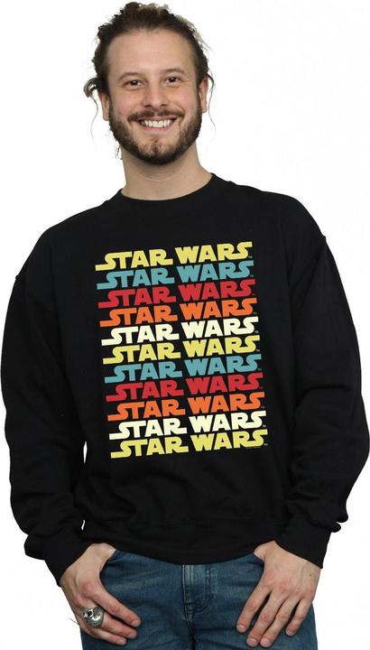 Produktbild Star Wars Retro Repeat Logo Sweatshirt (XXL)
