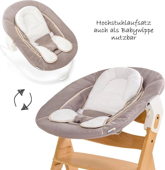 Produktbild Hauck Hochstühle Alpha Plus Natur Newborn Set - 4-tlg. Hochstuhl + (Hochstuhl)