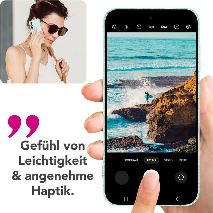 Produktbild Nalia ShinePop - Stabile Glänzende Glitzer Hülle - Glamour Glitter Cover (Samsung Galaxy S25)