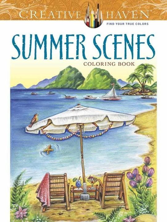 Immagine prodotto Libro da colorare Scene d'estate (Inglese, Teresa Goodridge, 2016)