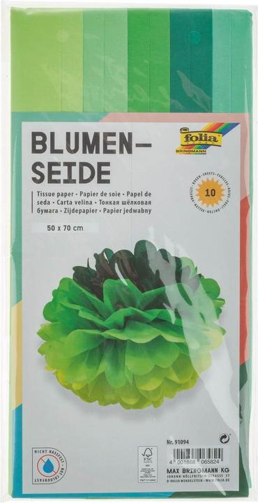 Image du produit Folia Mélange de papier de soie ton sur ton (20 g/m², 10 x)