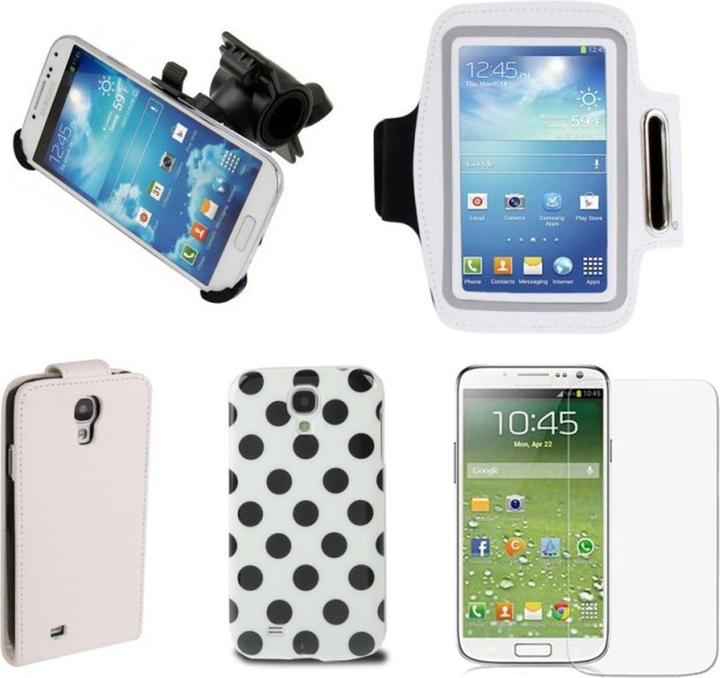 Actual product image König Design Mobile phone set 8 pcs. for Samsung Galaxy S4 GT I9500 / GT I9505 / LTE+ GT I9506 / Value Edition (Samsung Galaxy S4 I9500)