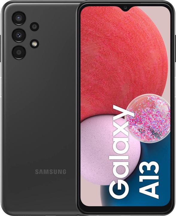 Samsung Galaxy A13 EU (32 GB, Black, 6.60", Dual SIM, 50 Mpx, 4G)