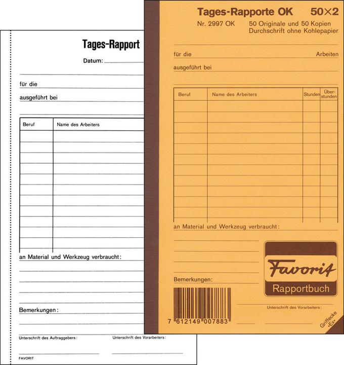 Actual product image Favorit Report books (100 x)