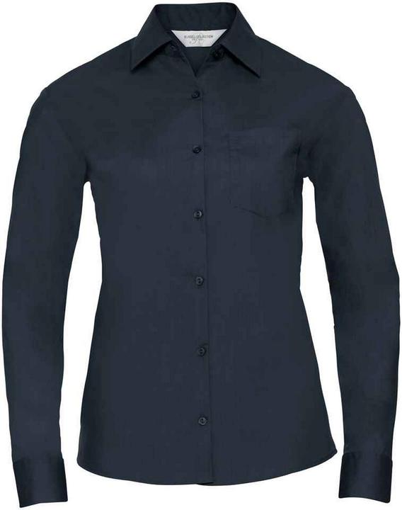Actual product image Russell Womens/Ladies Poplin Easy-Care Long-Sleeved Formal Shirt (L)