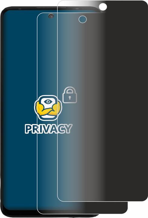 Productafbeelding BROTECT Anti-spionnetje privacyfolie Beschermfolie tegen blauw licht (2 Stuk, Motorola Moto G60)