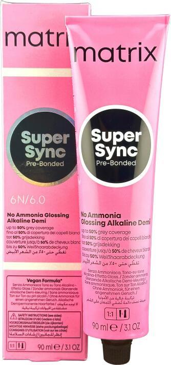 Produktbild Matrix Super Sync 6N/6,0 Pre-Bonded Dunkelblond natur 90 ml (6n, 6,0)