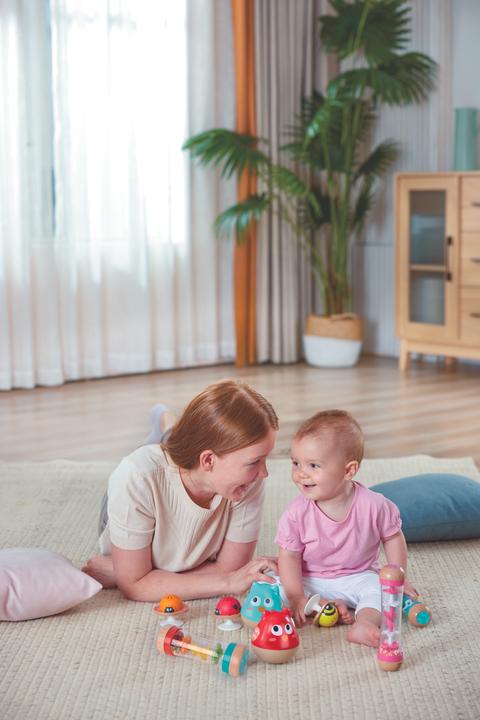 Actual product image Hape Stay-put rattles