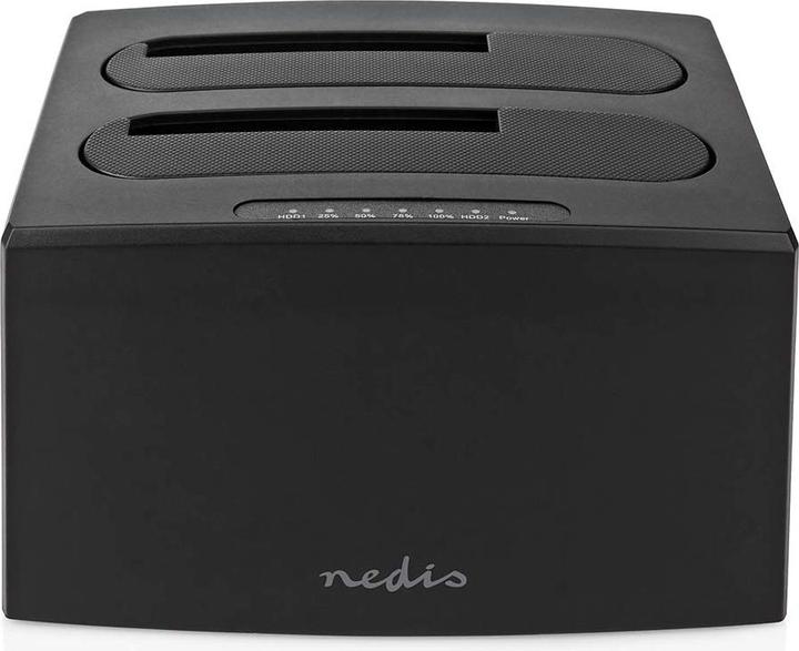 Immagine prodotto Nedis Docking station per hard disk | USB 3.2 Gen1 | USB Type-A | 2 hard disk | 2.5 / 3.5 " | USB 3.2