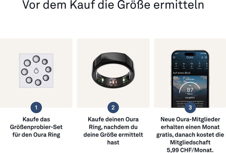 Immagine prodotto Oura Ring Gen3 Heritage (8, Nero)