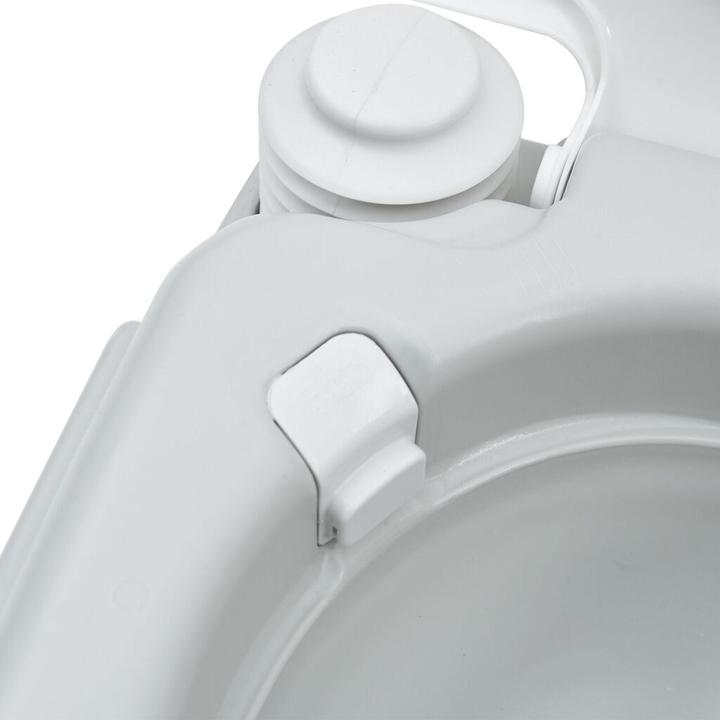 Actual product image VidaXL Portable toilet in grey and white plastic, 10 L