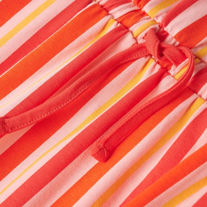 Actual product image VidaXL Children's dress with drawstring Pink and red 128,Material: 95 (128)