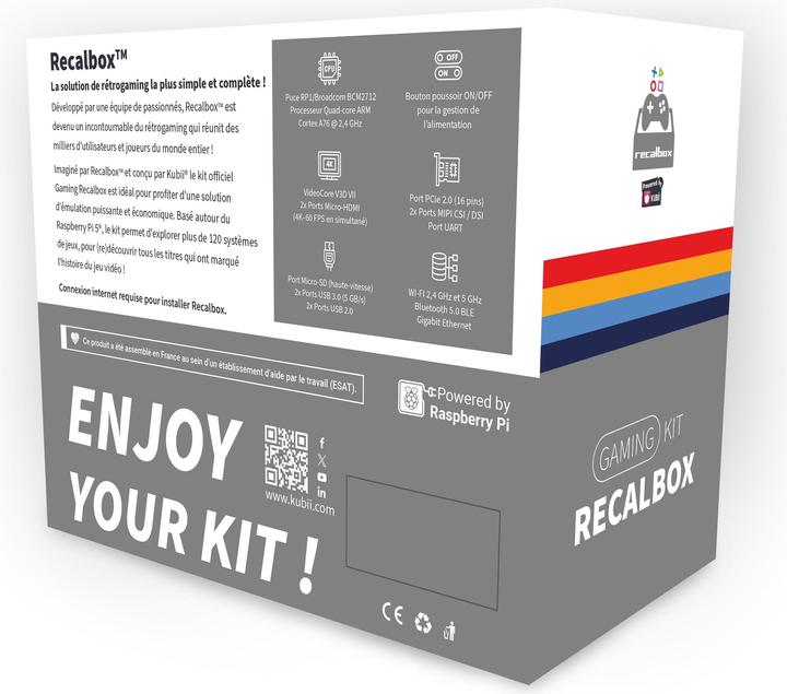 Actual product image HutoPi Raspberry Pi 5 Gaming Kit RECALBOX version