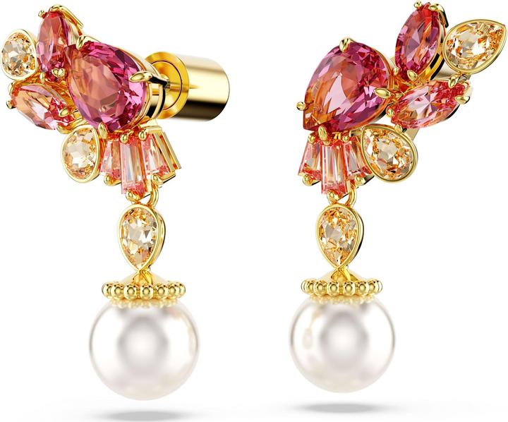 Produktbild Swarovski Iconic Swan Ohrstecker Schwan Schwarz Roségold (Swarovski Metall)
