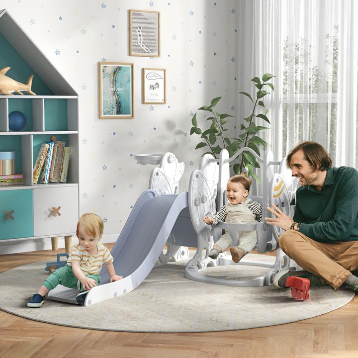 Immagine prodotto Aiyaplay Altalena per bambini con scivolo e palla