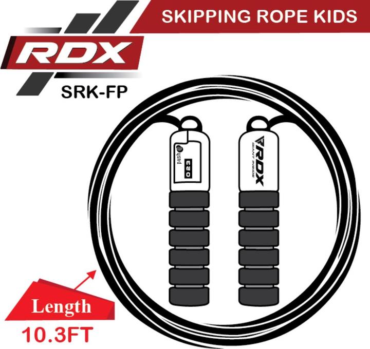 Actual product image Rdx Adjustable skipping rope with counter (310 cm)
