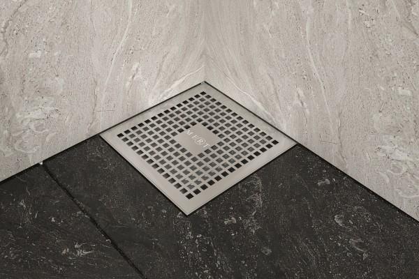 Immagine prodotto Mert Scarico a pavimento con griglia e telaio in acciaio inox.