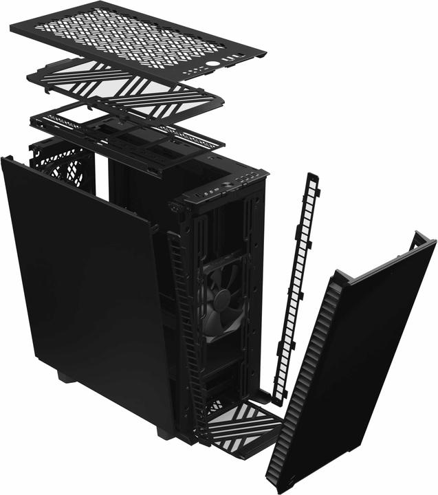 Actual product image Fractal Define 7 Compact Black Solid (ATX, mATX, Mini-ITX)