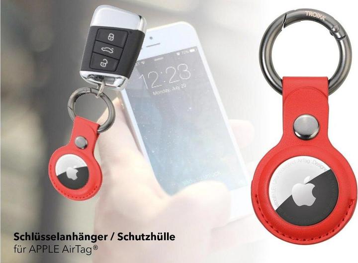Produktbild Troika Schlüsselanhänger Airtag Cover Rot