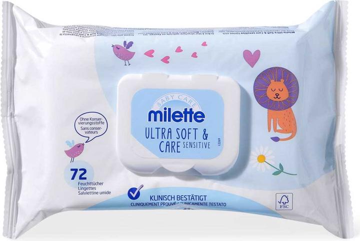 Produktbild Milette Feuchttücher Ultra Soft & Care Sensitive