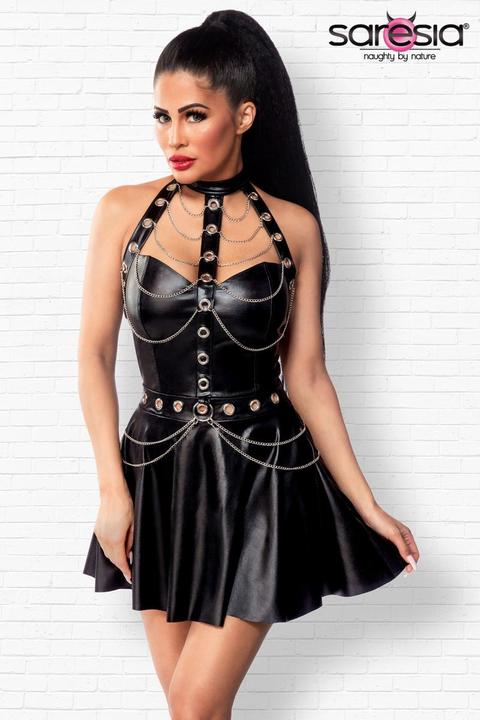 Immagine prodotto Saresia Abito svasato wet look (XS)