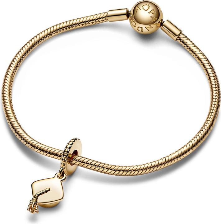 Actual product image Pandora Graduation Cap Charm (Metal, Gold plated)
