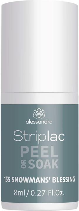 Image du produit Alessandro Striplac Peel or Soak - Bénédiction du bonhomme de neige (Bleu, Petrol, Gris, Vernis à ongles peel off)