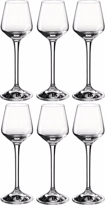 Montana Furniture Grappaglas VIVID 100 ml, 6 Stück, Transparent (1 dl, 6 x, Likörgläser + Grappagläser)