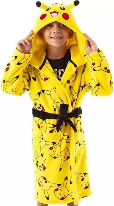 Actual product image Pokémon Children/Kids Pikachu Front Pocket Robe (158, 164)